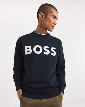 HUGO BOSS Classic Logo Crew Neck Sweat