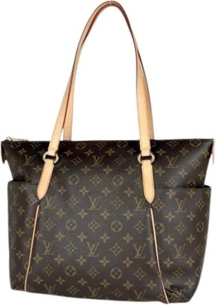 Louis Vuitton Pre-owned M56689 Tote Bag - Dames - Pre-owned - Bruin - Maat: ONE Size Zijde