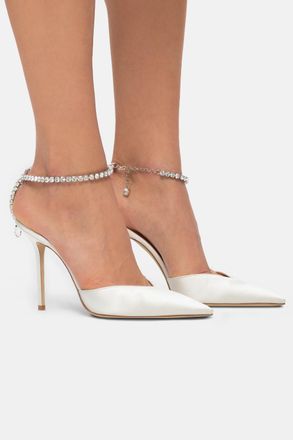 Jimmy Choo London Saeda Stiletto Pumps, Womens, Cream