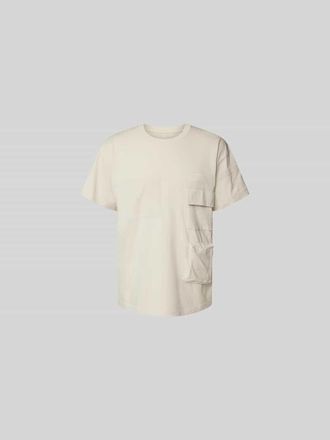 Maison Margiela T-Shirt mit Pattentasche in Offwhite, Gr&ouml;&szlig;e L