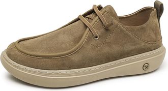 Generic Mens Slip On Fashion Sneakers, Boat Shoes Low Top Round Toe Genuine Leather Casual Shoes (Khaki,8.5)