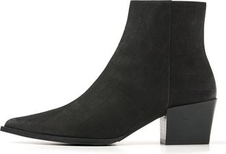 VIA VAI Kate Malina Enkellaarsjes - Dames - Cowboylaarzen - Zwart - 39 EU - Leer - Schoenen