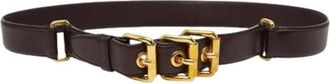 Miu Miu Pre-owned Standard Belt - Dames - Vintage Accessoires - Bruin - ONE Size - Leer - Vintage