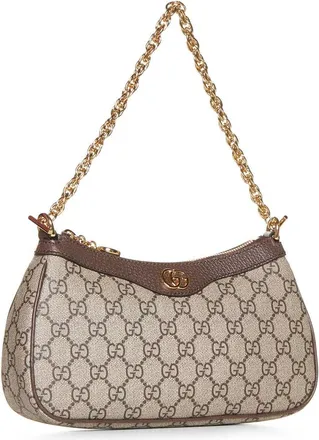 Gucci Ophidia Shoulder Bag - Beige