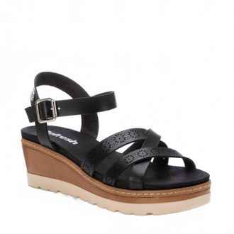 Refresh Womens Sleek Wedges In Black