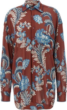 Etro Etro Floral Foliage Shirt