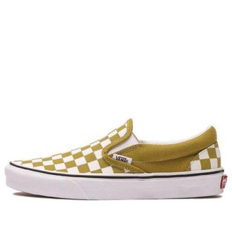 Vans Classic Slip-On Checkerboard - Olive Oil VN0A4U381GI