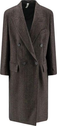 Hev&ograve; Martinafranca Jas - Heren - Mantel - Bruin - XL - Wol - Jassen