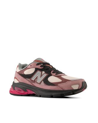 New Balance Mens Sneakers Rosewood Violet Crush Rosewood-Violet Crush-Crystal Pink Trainers Rosewood/violet Crush/crystal