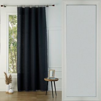 Febronie Cortina lino 140x260 carb&oacute;n / arena