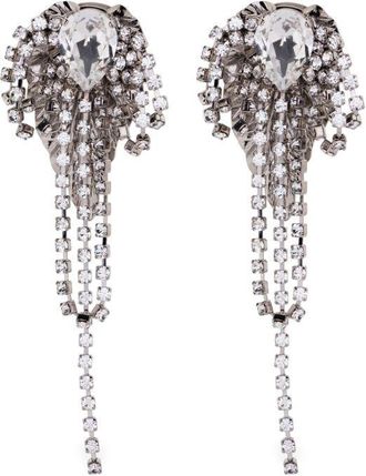 Alessandra Rich Crystal-Embellished Earring - Womens - Metal/Crystal