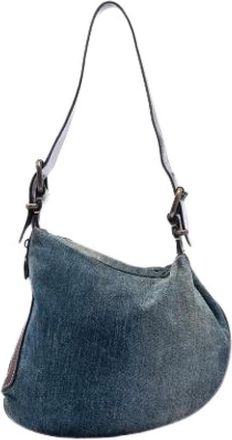 Fendi Pre-owned Shoulder Bags, female, Blue, Size: ONE SIZE Pre-owned Oyster Bag