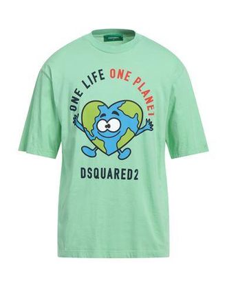 Tシャツ・カットソー DSQUARED2 Men T-shirt Green S74GD1400D20020 728 Cool Fit Dsquared2 Milano T-Shirt