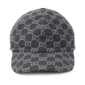 Gucci Caps, male, Gray, Size: S Grey Wool Hat Stylish Accessory