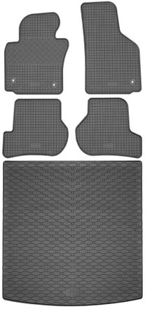 OEM Volkswagen Golf V Kombi / Variant De 2003-2009 Set - Alfombrillas De Goma Para Coche + Alfombrilla Para Maletero