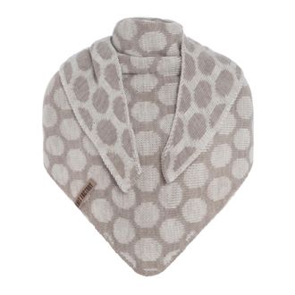 Knit Factory Liva Triangle Scarf - Beige/Iced Clay - 180x75 cm