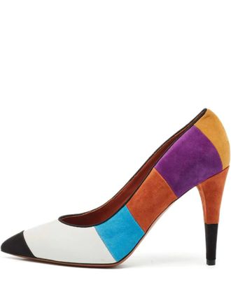 Missoni colourblock pointed-toe pumps - White