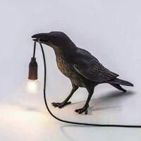 OEM L&aacute;mpara G&oacute;tica De Cuervo (1 Unidad), Linda L&aacute;mpara De Mesa Negra Con Forma De Cuervo Y Cable Usb, Dise&ntilde;o &Uacute;nico De Cuervo Para Decoraci&oacute;n De Oficina. -