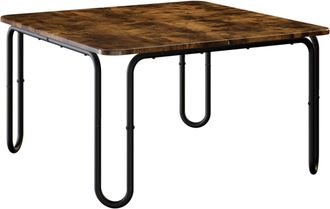 vidaXL Mesa De Centro Roble Ahumado 79,5 X 79,5 X 45 Cm Vidaxl
