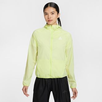 Nike Womens Nike ACG Repel Trail Running Jacket in Yellow | IO9748-736