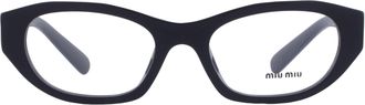 Miu Miu Demo Oval Ladies Eyeglasses MU 03WV 16K1O1 51