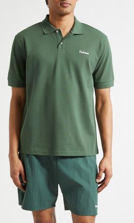 Palmes Logo Piqu&eacute; Polo in Dark Green at Nordstrom, Size X-Large