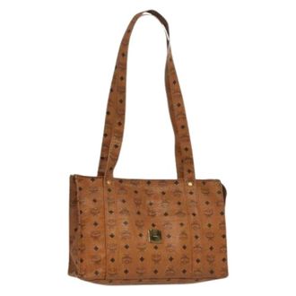 MCM Pre-owned Plastic handbags - Dames - Vintage Shopper - Bruin - ONE Size - Leer - Vintage