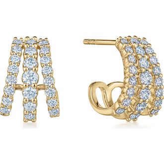 Kwiat Lyric Three-Row Diamond Ear Cuff in Yellow Gold at Nordstrom