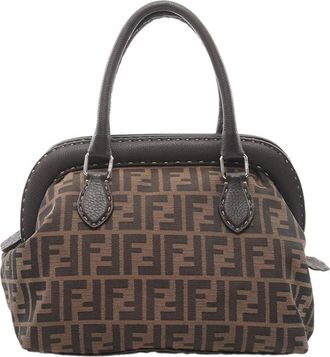 Fendi Pre-owned Fendi Zucca Canvas Frame Handbag Ladies 3LI8TIYGI7X8SLIN