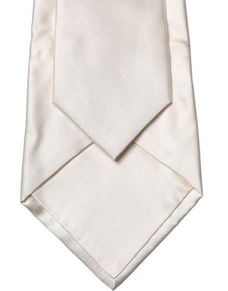 Dolce & Gabbana Solid Silk Necktie - White