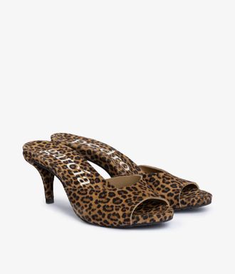 Pedro Garcia Print suede midi heel slide | Welch | Fall-winter 26 |