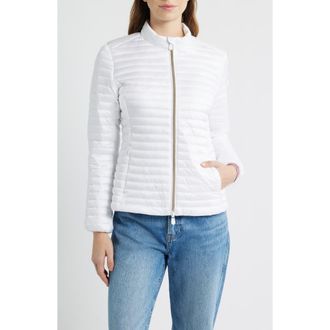 Save The Duck Andreina Water Resistant Puffer Jacket in White at Nordstrom, Size 2