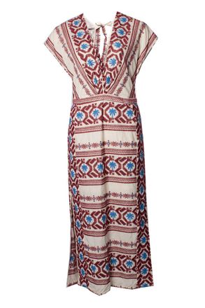 Johanna Ortiz Embroidered Abasca midi dress