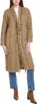 Line & Dot Altura Long Wool-Blend Cardigan