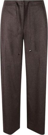 Max Mara Pantalones Anchos Smmfloria - Trousers - Mujer - Marr&oacute;n - 2XS