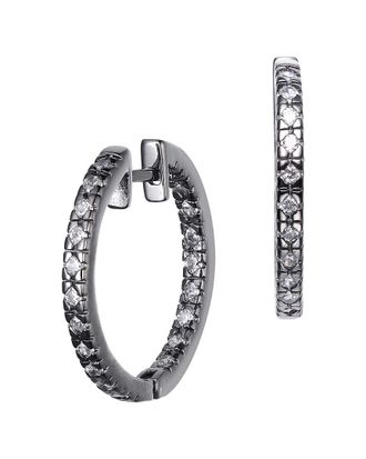 Genevive Plated Cz Hoops