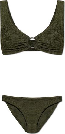 Hunza G Julia Tweedelig Zwempak - Dames - Bikinis - Groen - ONE Size - Tweed - Badmode