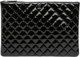 Chanel Pre-owned Clutches, female, Black, Size: ONE SIZE Pre-owned Leather Clutch
