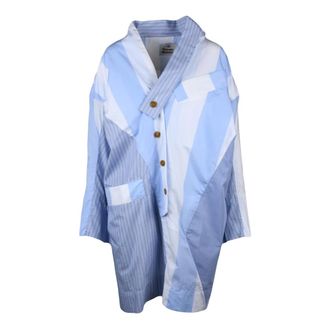 Vivienne Westwood Dames, Jurken, Blauw, Maat: 2XS Katoen