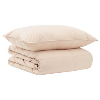 vidaXL Set Di Piumoni 2 Pz 140 X 200 Cm Estate 1950 Gsm Beige Vidaxl