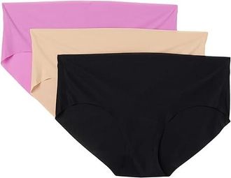 Commando Invisible Rib Bikini 3-Pack GP226 Womens Underwear, Elastane/Nylon