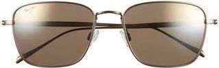 Maui Jim 54mm Square Polarized Sunglasses in Bronze Bronze Bronze at Nordstrom Rack
