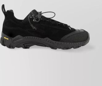 Our Legacy suede and leather sneakers with textured sole