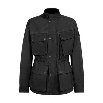 Belstaff Light Jackets, male, Black, Size: M Service Fieldmaster Jacket