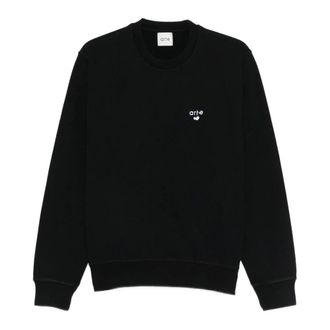 Arte Sweatshirts, male, Black, Size: XL Heart Logo Crewneck