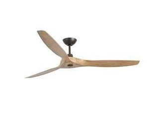 Netlighting Morea Ceiling Fan 152cm Clear Brown 3 Blades
