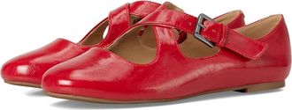 Journee Collection Ivanna Womens Dress Flat Shoes Red : 7.5 M, Faux Leather