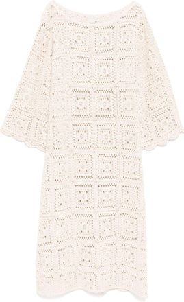 Bambah Gehaakte metallic tuniekjurk - Bruin