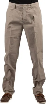 Emporio Armani Broeken, Heren, Beige, XS, Katoen, Chino Broek