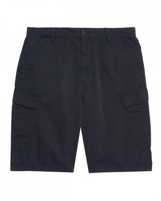 Lyle & Scott Mens Cargo Shorts - Dark Navy Cotton - Size 32 (Waist)